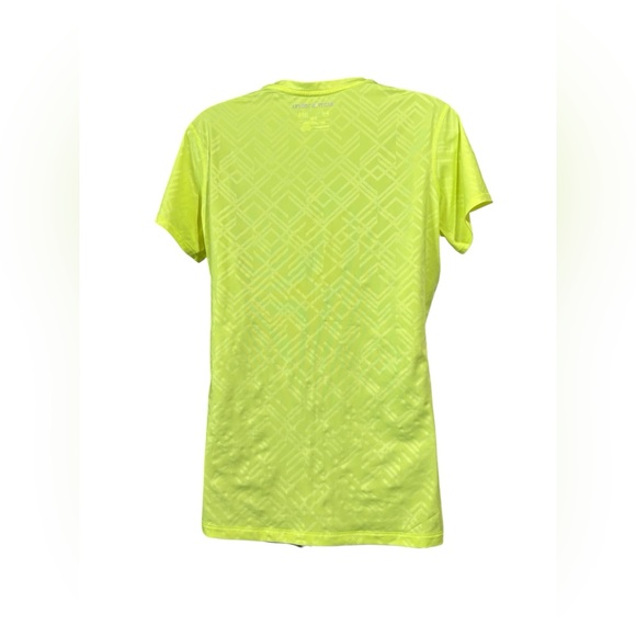Under Armour, HeatGear Neon Yellow Running Gym Athletic Shirt Women, Large - Picture 7 of 9